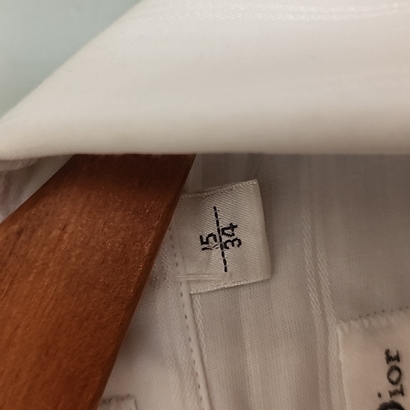 Christian Dior Monsieur Shirt Men's Button  up White Long sleeve  size 15/34 - Picture 4 of 8